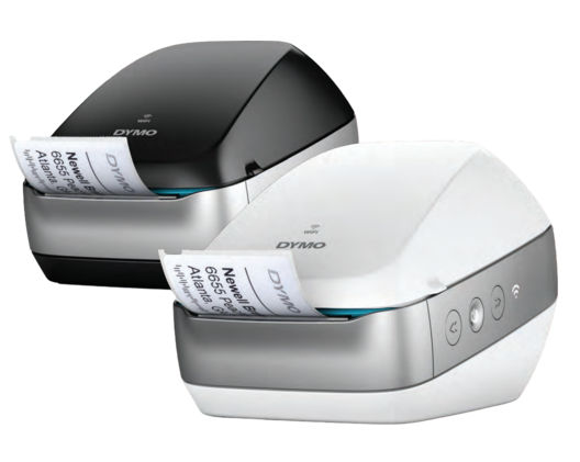 Image of the DYMO LabelWriter Wireless in the white and black versions