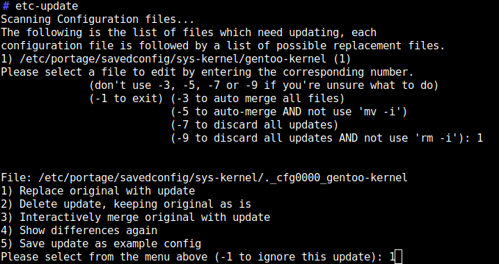 gentoo kernel recompile